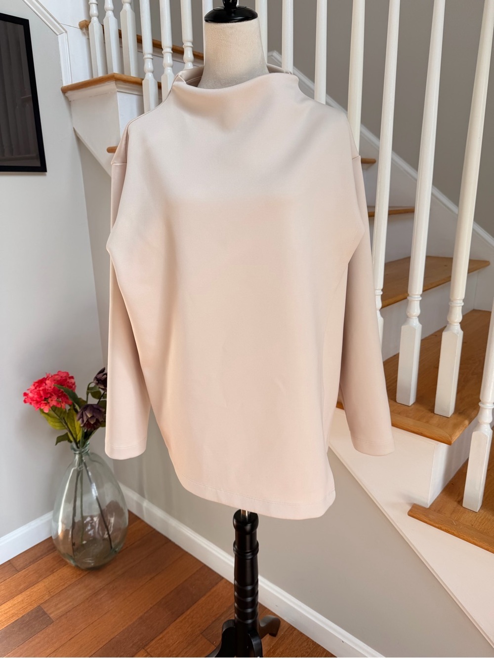 ADAY Beige XL Like a Boss sweatshirt mock neck excellent condition